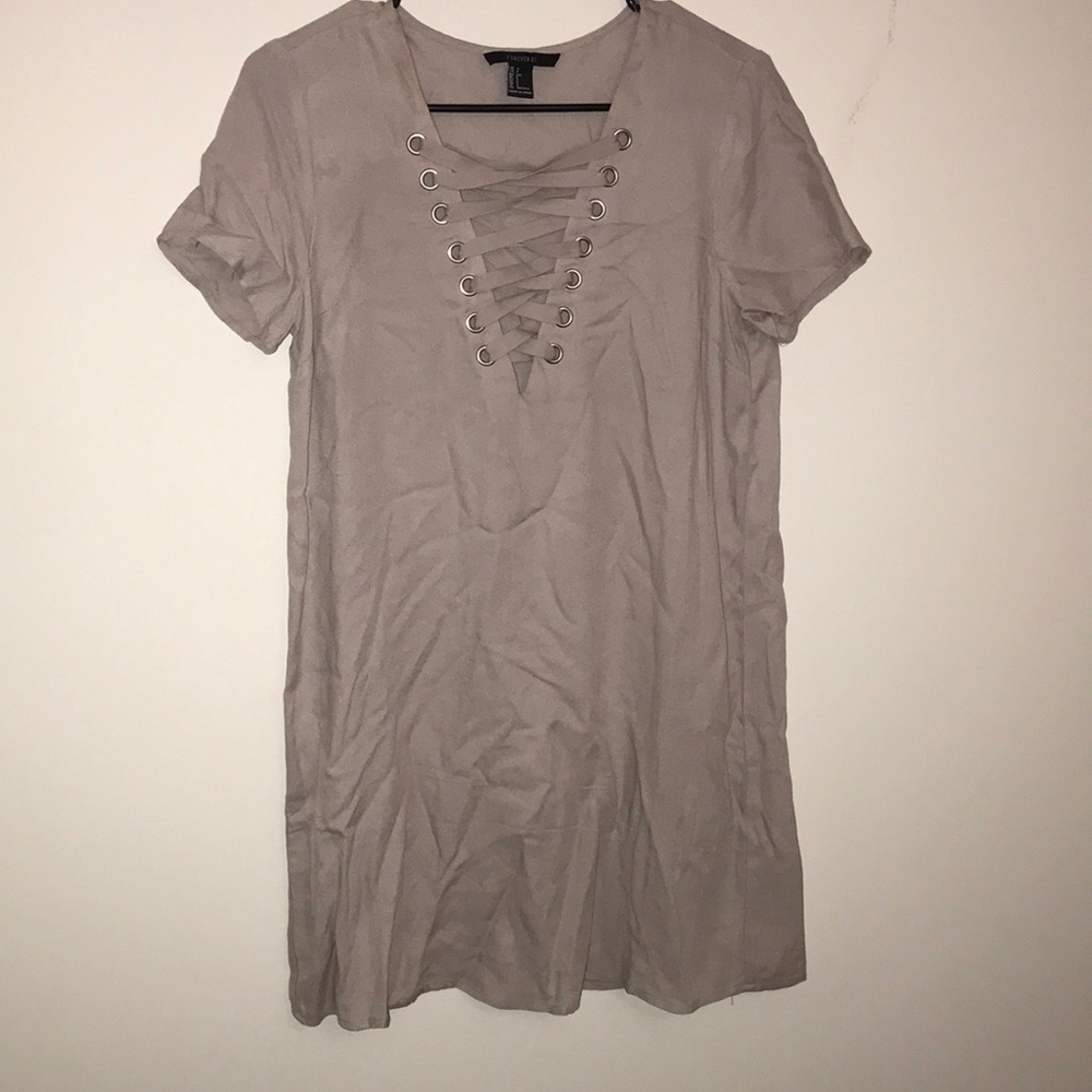 Laced T-shirt Dress